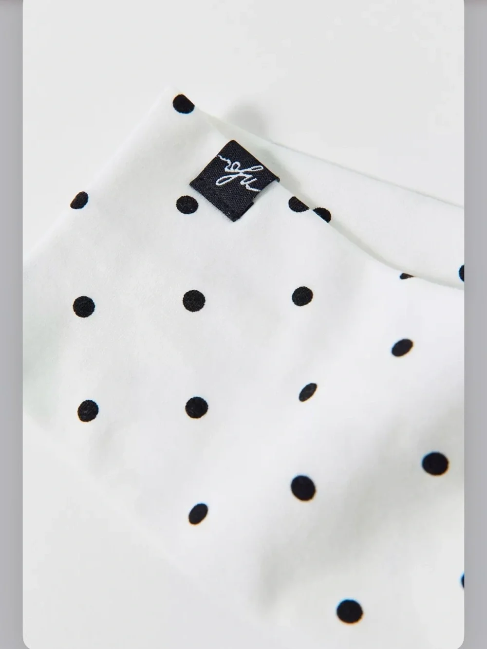 Urban Outfitters White Headband with Black Polka Dots